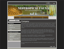 Tablet Screenshot of neotropicalfauna.com